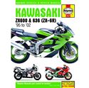 Picture of Haynes Workshop Manual Kawasaki ZX6-R (ZX600F, G, H, J, ZX636A) 95-02