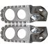 Picture of Footrests Wide Polished Honda CR125, CR250, CR500 (Pair)