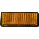 Picture of Reflector Amber Rectangle Bolt-on Black Rim 85mm x 30mm (Per 10)