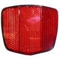 Picture of Reflector Red Oblong Bolt-on Black Rim 69mm x 60mm