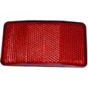 Picture of Reflector Red Rectangle Bolt-on Black Rim 90mm x 50mm