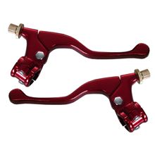 Picture of Lever Assembly Anodised Red No Mirror Boss (Pair)