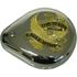 Picture of Air Filter Tear Drop Chrome with Gold Banner & Live to Ride