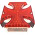 Picture of Custom Rear Stop Light Taillight Maltese Cross with LED Element