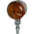 Picture of Bullet Indicator Light Chrome with Amber Lens & 1' Stem & No Rim