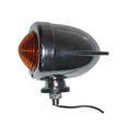 Picture of Bullet Indicator Light Chrome Winged with Amber Lens