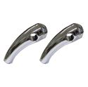 Picture of Handlebar Risers Chrome 7/8" Pullback medium with Round Dome (Pair)
