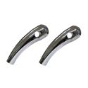 Picture of Handlebar Risers Chrome 7/8" Pullback long with Round Dome (Pair)