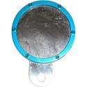 Picture of Licence Tax Disc Holder Service Round Blue Rim 6 Studs Silver Back