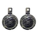 Picture of Horn 12 Volt Chrome Twin Type 90mm Diameter (Pair)