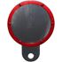 Picture of Tax Disc Holder Round Red Rim 6 Studs Silver Backing