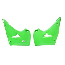 Picture of Radiator Scoops Green Kawasaki KX125, KX250 03-08 (Pair)