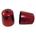 Picture of Bar End Cover Red Triumph Daytona 900-1200, Sprint, S/Triple (Pair)
