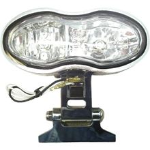 Picture of Headlight Complete Chrome Twin Cateye Bottom Mount (E Marked