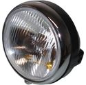 Picture of Headlight Round Black Back Complete Universal 5.5" CG125