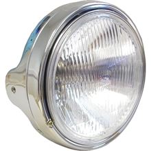 Picture of Headlight Round Chrome Complete Universal 7" (E Marked)