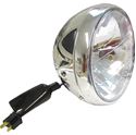 Picture of Headlight Round Chrome Complete Universal 7"Clear Glass