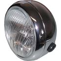 Picture of Headlight Round Chrome Complete 6' as fitted Suzuki GN125