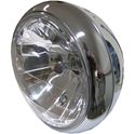 Picture of Headlight Round Chrome Bottom Mount Bowl Back 8"Clear Lens