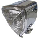 Picture of Headlight Triangle Chrome Bottom Mount MPF Bulb