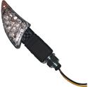 Picture of Indicator LED Wave Tips Carbon Long Stem with Clear Lens E-Marked (Pair)