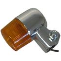 Picture of Indicator Mini Round Chrome Stem Length 21mm, OD.35mm (Amber)