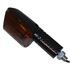 Picture of Complete Indicator Mini GSXR Style Carbon Look Long Stem with Amber Len (Pair)