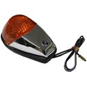 Picture of Complete Indicator Fairing Small Chrome with Amber Lens (Pair)