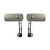 Picture of Mirror Bar End Silver Rectangle 120mm x 50mm (Pair)