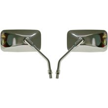 Picture of Mirrors 10mm Stainless Rectange Left & Right Yamaha Thread (Pair)