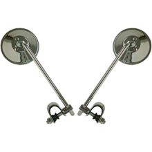 Picture of Mirrors 10mm Chrome Round Left & Right Clamp-on (Pair)