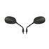 Picture of Mirrors 8mm Black Rectangle Left & Right Sports Long Stem (Pair)