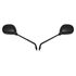 Picture of Mirrors 8mm Black Rectangle L eft & Right Long Stem E-Marked (Pair)