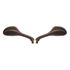 Picture of Mirrors Fairing Black Rectangle 8mm Bolt Gilera Runner (Pair)
