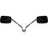Picture of Mirrors 10mm Black Rectangle Left and Right Honda Cub's (Pair)