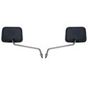 Picture of Mirrors 8mm Black Rectangle Left and Right Honda Style (Pair)