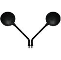 Picture of Mirrors 8mm Black Round Left and Right Kawasaki Z's Style (Pair)