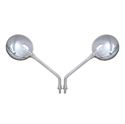Picture of Mirrors 10mm Chrome Round Left and Right Kawasaki Z's Style (Pair)
