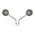 Picture of Mirrors 8mm Chrome Round Left & Right Early Yamaha Style (Pair)