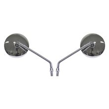 Picture of Mirrors 10mm Chrome Round Left & Right Early Yamaha Style (Pair)