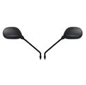 Picture of Mirrors 8mm Black Rectangle L & R Yamaha Long Stem E-Marked (Pair)