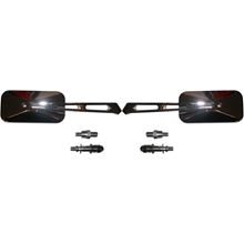 Picture of Mirrors 10mm Chrome Rectangle Left & Right Yamaha Thread (Pair)