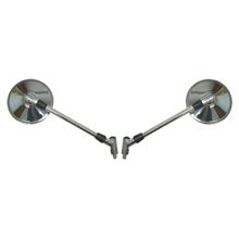 Picture of Mirrors 10mm Chrome Round with Right Yamaha Threaded Mirror (Pair)
