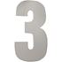 Picture of Competition Numbers White 7" '3' Matt (Per 10)