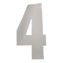 Picture of Competition Numbers White 7" '4' Matt (Per 10)
