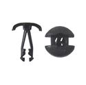 Picture of Fairing Clips 6mm x 10mm Black Plastic with taper wells (Per 20)