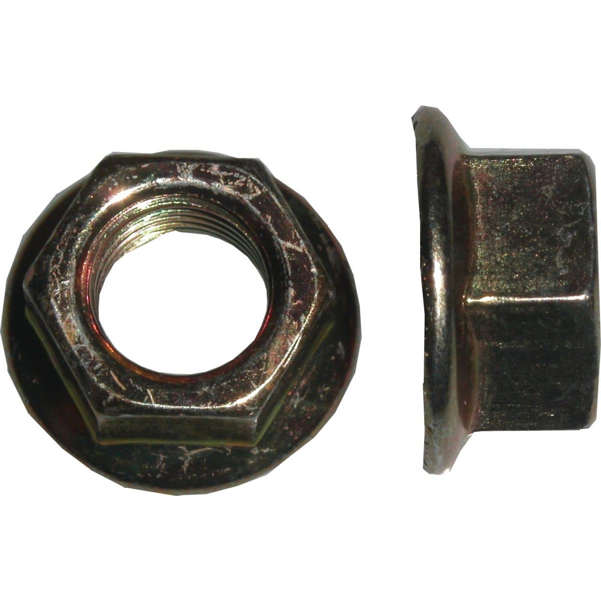 Nuts Flange Metal Locking 8mm Thread Uses 12mm Spanner Pitch Per 20 