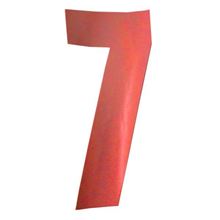 Picture of Competition Numbers Red 7" '7' Matt (Per 10)