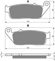 Picture of Goldfren AD014, VD156/2, FA142/2, FA196, FDB664, SBS700 Disc Pads (Pair)