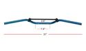 Picture of Handlebar 7/8' Aluminium Blue 2.50' Rise with brace